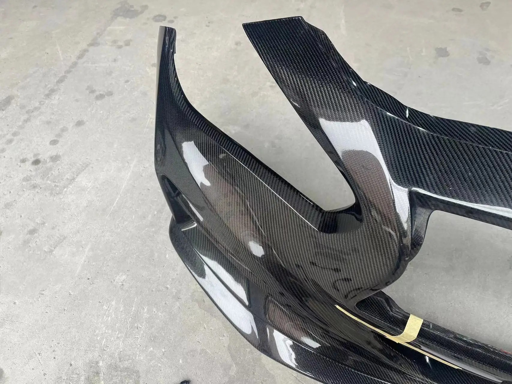 MRD Full Carbon Fiber Front Bumper Impulse Style for Infiniti Q50 2014+ Regular Carbon Honeycomb Front Bumper